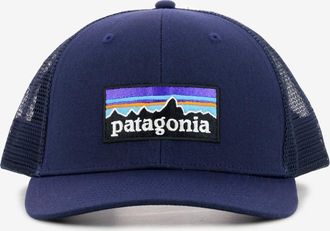 Patagonia P-6 Logo Trucker hat new navy