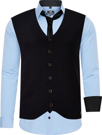 Rusty Neal Shirt with vest and tie set of 3