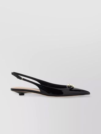 Valentino Garavani leather slingback ballerina shoes