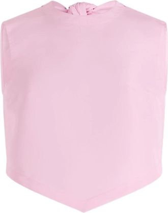 Patou Open Back Sleeveless Top - Dames - Tops zonder mouwen - Roze - S - Tops