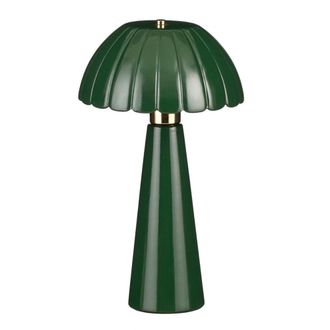 MiCa Decorations L&aacute;mpara de mesa naomi verde h40.5xb24xl24cm