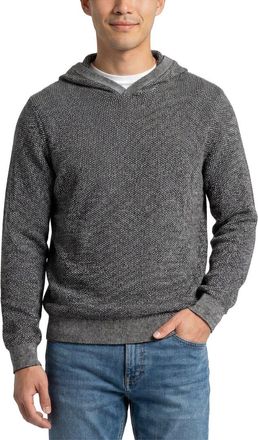 Vince Wool & Cashmere-Blend Geo Jacquard Hoodie