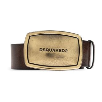 Dsquared2 Leren Riem - Heren - Accessoires - Bruin - Maat: 90 CM Leer