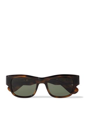 Garrett Leight Shasta D-Frame Tortoiseshell Acetate Polarised Sunglasses