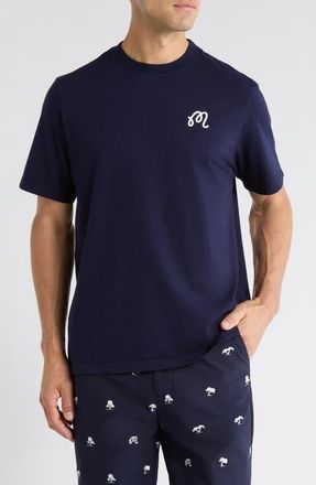 Malbon Golf Torrey Pines Bermuda Eagle Graphic T-Shirt in Baritone Blue at Nordstrom, Size Medium