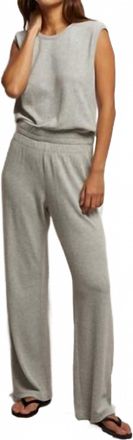 perfectwhitetee Ellie Loop Terry Tank In Heather Grey