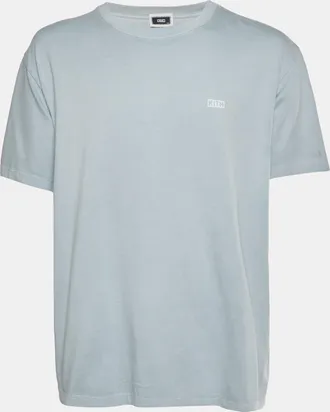 Kith Blue Logo Graphic Jersey Crew Neck T-Shirt