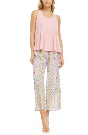 Flora Nikrooz Nadia Crepe Pajamas in Ivory at Nordstrom, Size Small