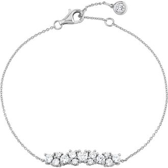 Crislu Brilliant Pav&eacute; Crystal Bracelet in Pure Platinum /Clear Stone at Nordstrom, Size 7