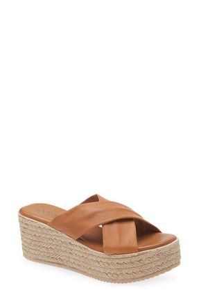 Cordani Bella Espadrille Wedge Sandal in Cuero Leather at Nordstrom, Size 7.5Us