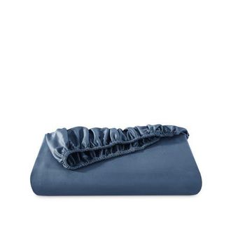 Bare Home 400 Thread Count Organic Cotton Sateen Fitted Sheet in Bering Sea at Nordstrom, Size California King