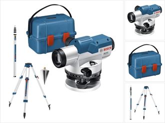 Bosch Professional - Nivel &Oacute;ptico Gol 32 G (aumento 32x, Unit Of Measure: 400 Gon, Unidad De Medida: 400 Gon, Alcance: Hasta 120 M, Regla Graduada Gr 500, T