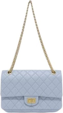 Chanel Pre-owned Vintage Schoudertas - Dames - Vintage Schoudertas - Blauw - ONE Size - Leer - Vintage