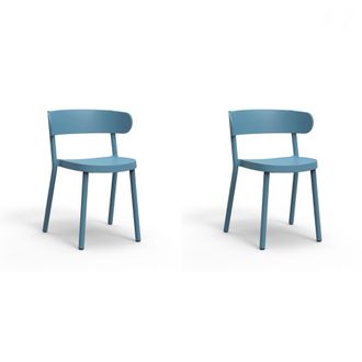 Resol Set 2 Sillas Interior, Exterior Azul Retro Casino Resol