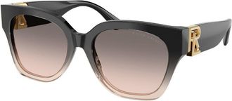Ralph Lauren RL8221 THE OVERSZED RICKY 60223B Womens Sunglasses Brown Size 55
