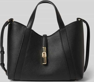 Furla Handtasche mit Applikation Modell GOCCIA in Black, Gr&ouml;&szlig;e 1