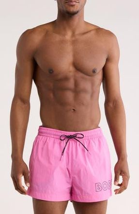 BOSS Mooneye Swim Trunks in Bright Pink at Nordstrom Rack, Size Xx-Large