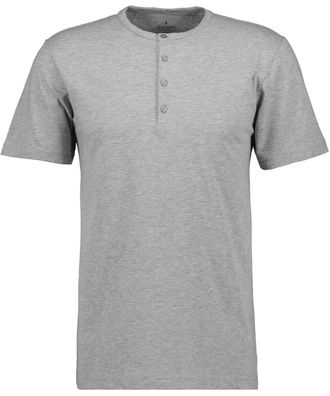 Ragman Longshirt RAGMAN, Herren, Gr. 102, grau (grau, melange), Baumwolle, regular fit, Rundhals, Shirts Longshirt