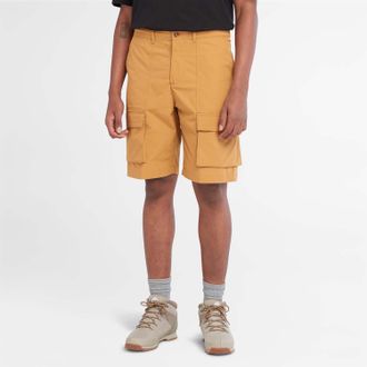Timberland Mens Timberland Durable Water Repellent Cargo Shorts in Wheat
