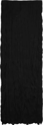 Toteme Crinkled Knit Viscose Midi Skirt - Black