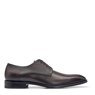HUGO BOSS Mens Derrek Derby Shoes in Dark Brown - Size UK 7