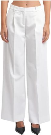 HUGO BOSS Wide Broeken - Dames - Wijde Broeken - Wit - L - Broeken