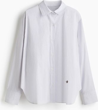 H&M Hemdbluse aus Popeline - White