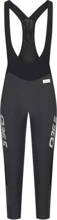 Q36.5 Dottore Hybrid Bib Tights Velohose f&uuml;r Damen | grau/schwarz