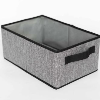 OEM Caja De Almacenamiento, Cestas De Almacenamiento Plegables, Caja De Almacenamiento De Tela, Caja De Almacenamiento, Para Ropa, Gris, 38&times;24&times;16cm