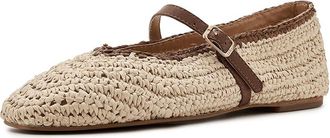 Dune London Haloha Womens Flat Shoes Natural : 41 (US Womens 11) B - Medium, Raffia