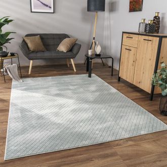 Paco Home Paco Home - Alfombra Salon De Habitacion Pelo Corto Motivo Nordica Motivo Boho Chic 3d Gris, 120x160 Cm