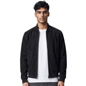 Infinity Leather Mens Black Goat Suede MA-1 Bomberjack-Antalya