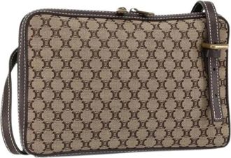 Celine Pre-owned Cross Body Bags, female, Beige, Size: ONE SIZE Pre-owned Canvas Crossbody Bag