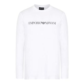 Emporio Armani Heren, Tops, Wit, Maat: L