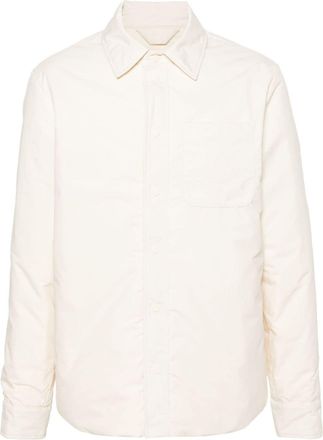 Moncler padded shirt jacket - men - Polyester/Cotton/Polyester/Feather Down - 3 - Neutrals