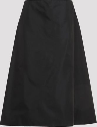 Marni Black Polyamide Midi Skirt