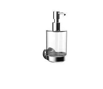 Emco Emco - Dispensador De Jab&oacute;n Redondo Recipiente De Cristal, Modelo