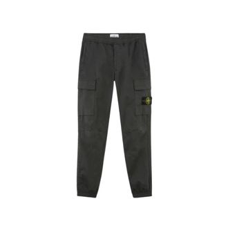 Stone Island Cargo Jogger Broek in Lood Grijs - Heren - Sweatpants - Grijs - W29 - Katoen - Broeken