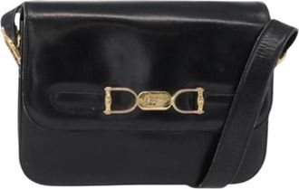 Celine Pre-owned Vintage Cross Body Bag - Dames - Vintage Schoudertas - Zwart - ONE Size - Leer - Vintage
