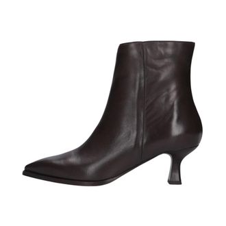 Notre-V Schoenen, Dames, Bruin, 37 EU, Puntige Enkellaarsjes