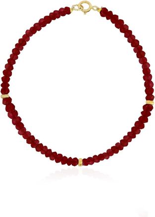 The Lovery Garnet Bead Bracelet
