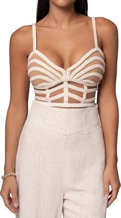 JLUXLABEL Serenity Sleeveless Top in Ivory at Nordstrom, Size X-Small