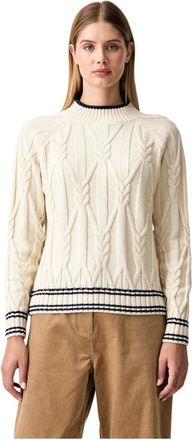 Helly Hansen Positano Gebreide Trui - Dames - Outdoor shirts - Beige - S - Wol - Fitness