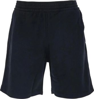 Givenchy Bermuda Shorts in Fleece met Paris Gros Grain - Heren - Korte Broeken - Zwart - L - Katoen - Korte Broeken