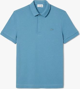 Lacoste Mens Regular Fit Paris Stretch Piqué Polo Shirt - Blue - Size: 40