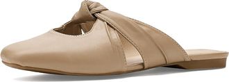 Life Stride Believe Mule/Clog Shoes Womens Dress Flat Shoes Dover Light Tan : 7.5 M (B), Faux Leather/Textile