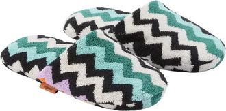 Missoni Home Chevron-Knit Fabric Slippers - Multicolor
