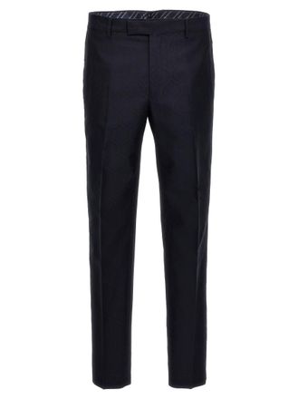 Etro Blue Slim Flat Front Pants