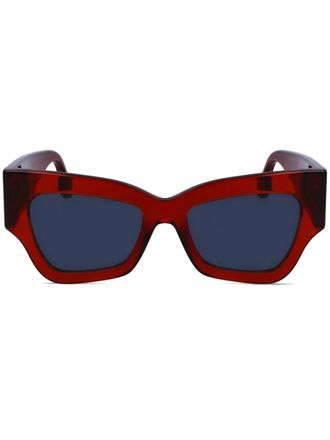 Victoria Beckham Occhiali da sole squadrati - Rosso