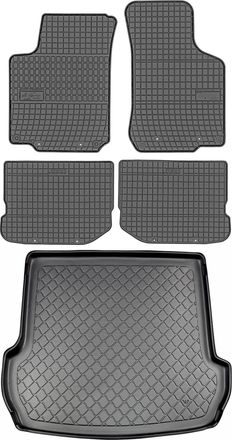 OEM Juego De Alfombrillas De Goma Para Coche Y Maletero Para Volkswagen Golf Iv Kombi (1998-05.2007)